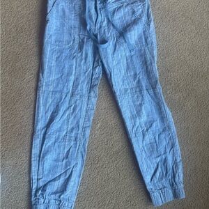 prAna Women’s Blue Drawstring Casual Pants | Elastic Ankle